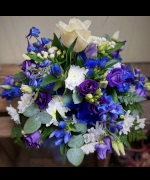 Cool Blue funerals Flowers